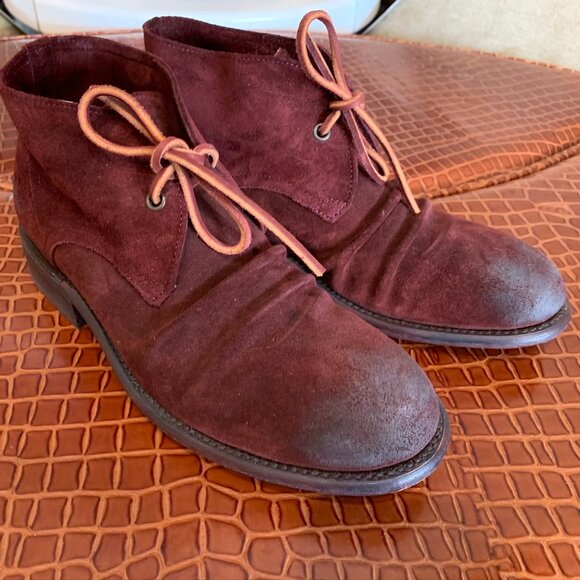 John Fluevog Other - JOHN FLUEVOG LIVING "SCHILLER" WRINKLED CHUKKA BOOT - MENS 8/WOMENS 10